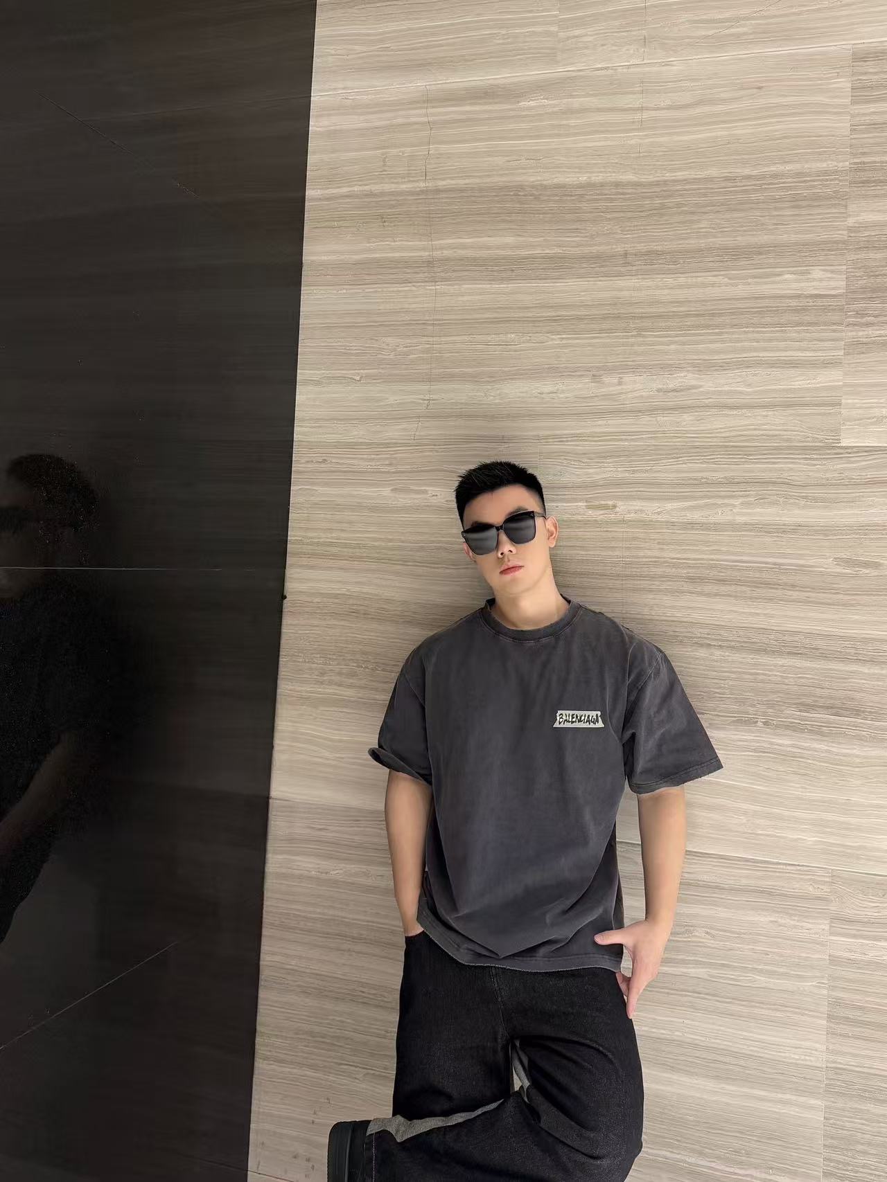 Balen tape-style t-shirt