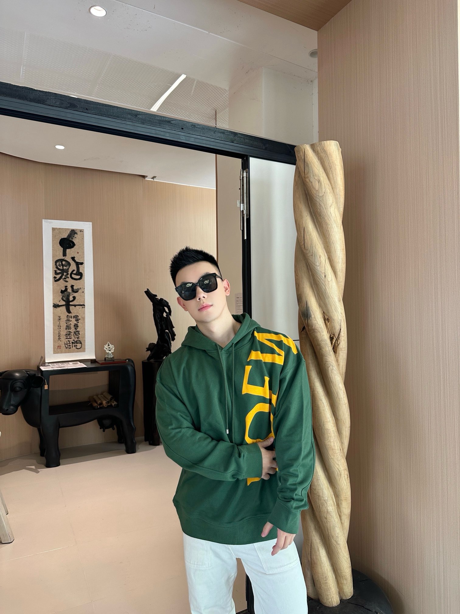 Loe printed hoodie