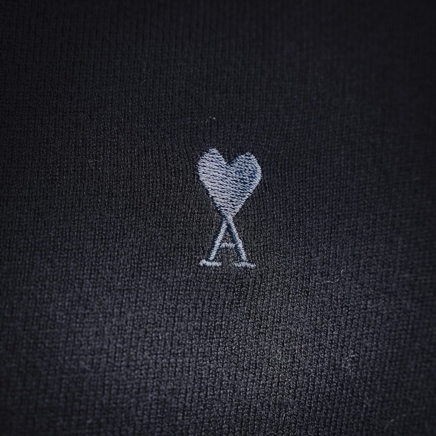 Ami knit wool cardigan