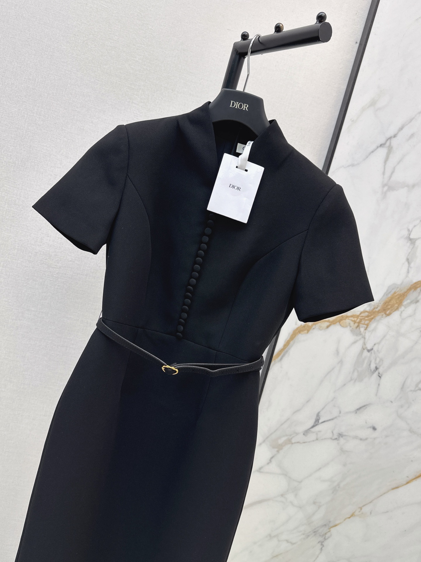CD 26fw stand collar dress