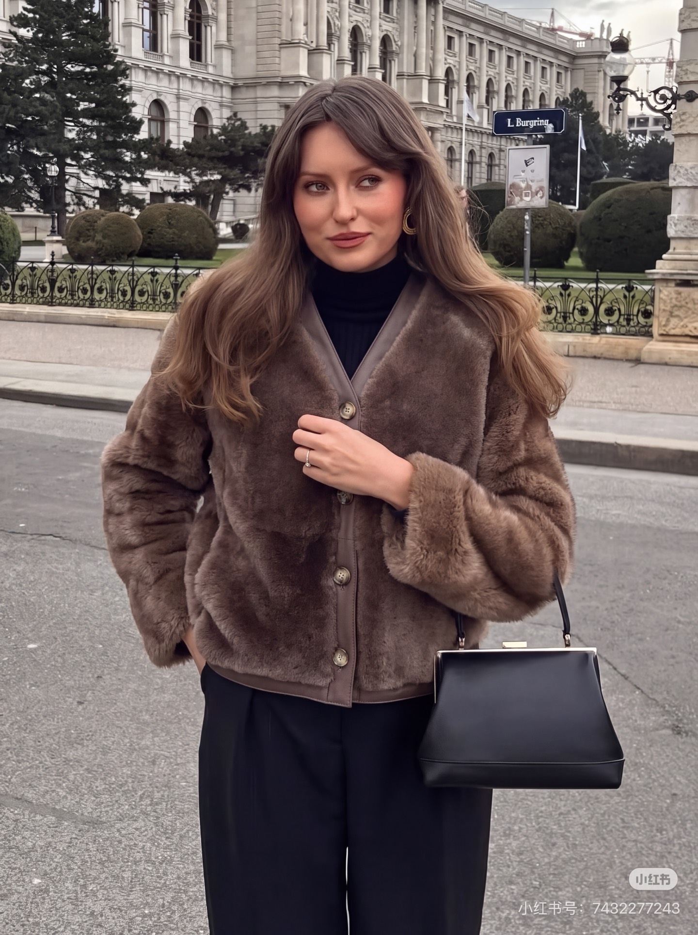 Loe 26fw fur jacket