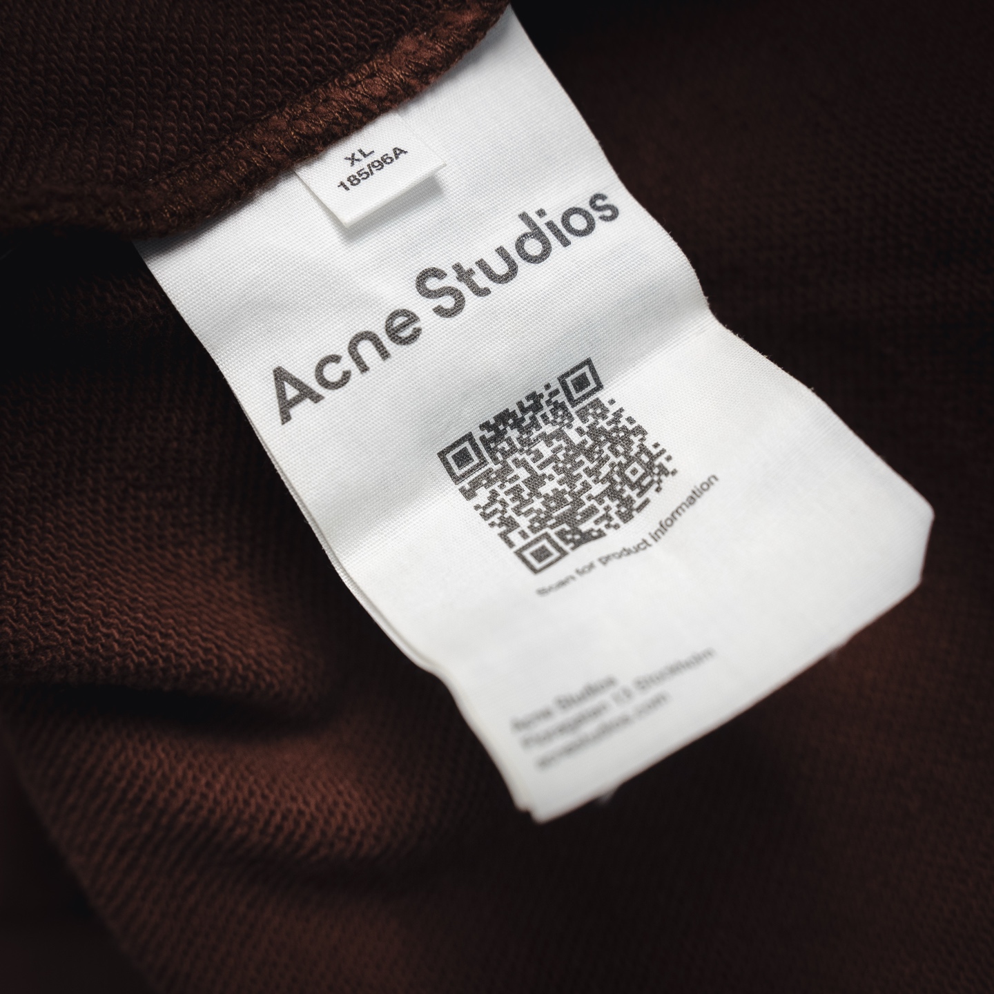 Acne washed letter hoodie