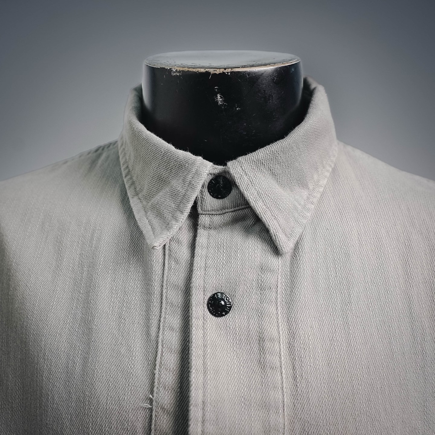 Stone washed utility jacket