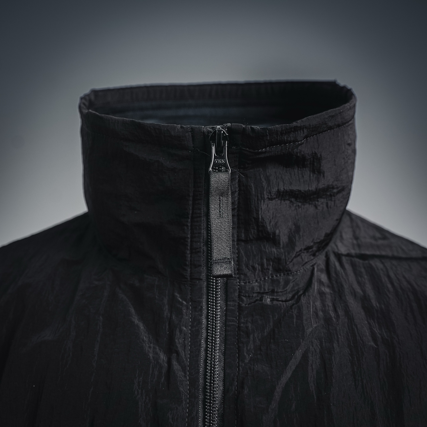 Stone nylon zip-up jacket