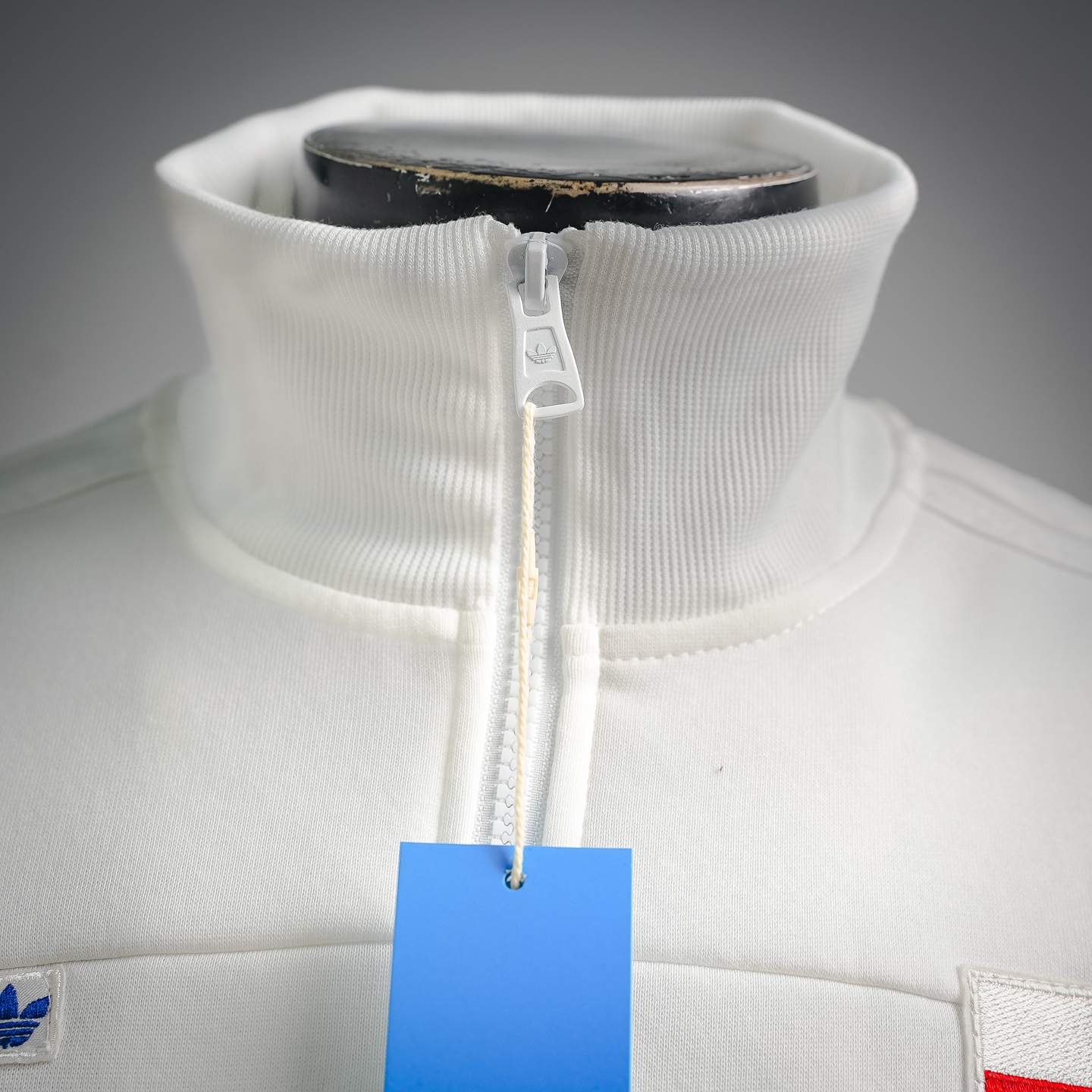 Adi stand collar zip-Up track jacket