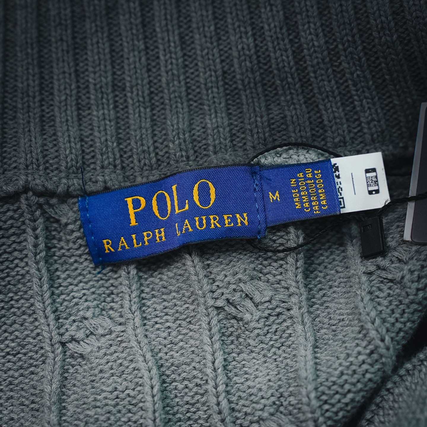 Ralph knit sweater zip-up coat