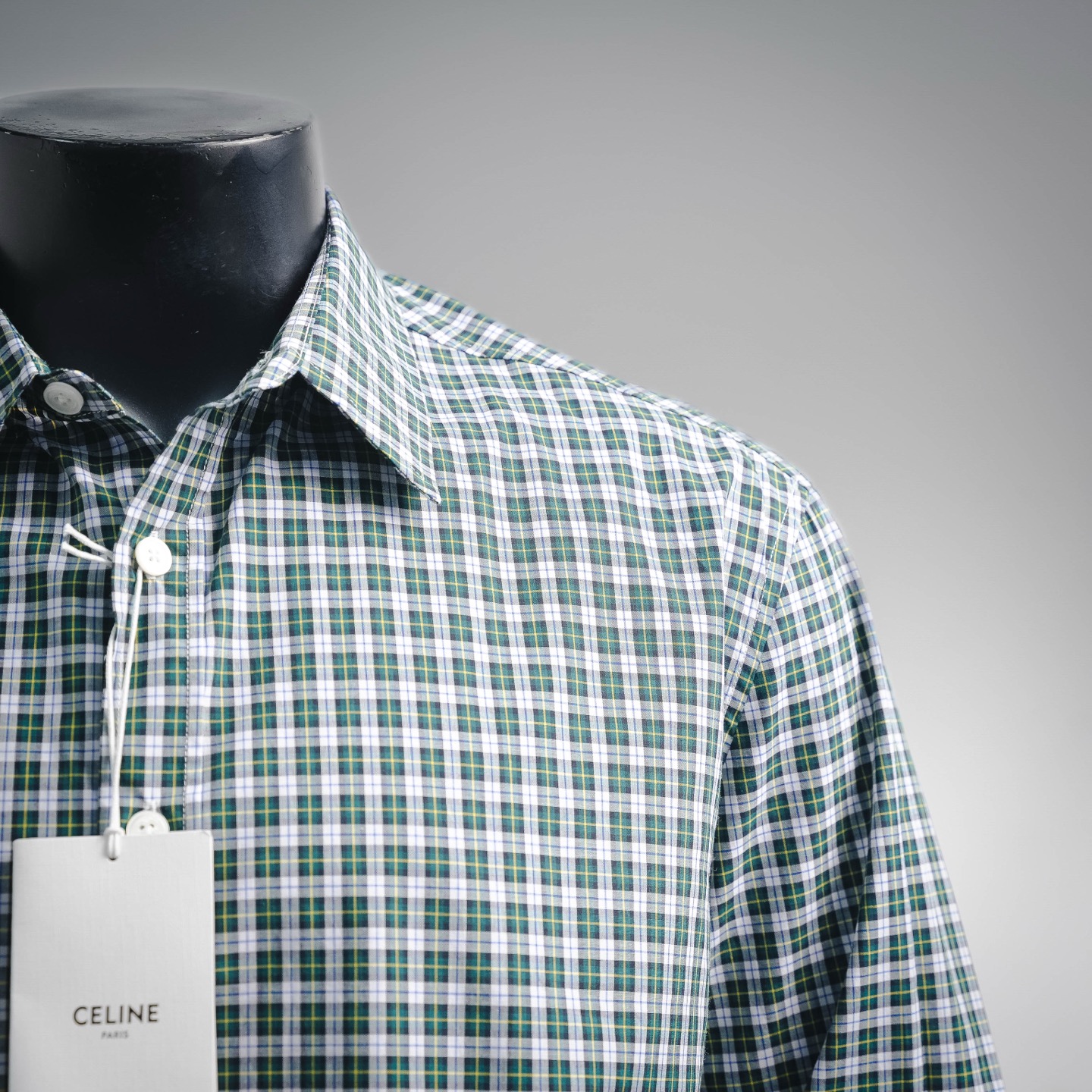Cel plaid embroidered shirt