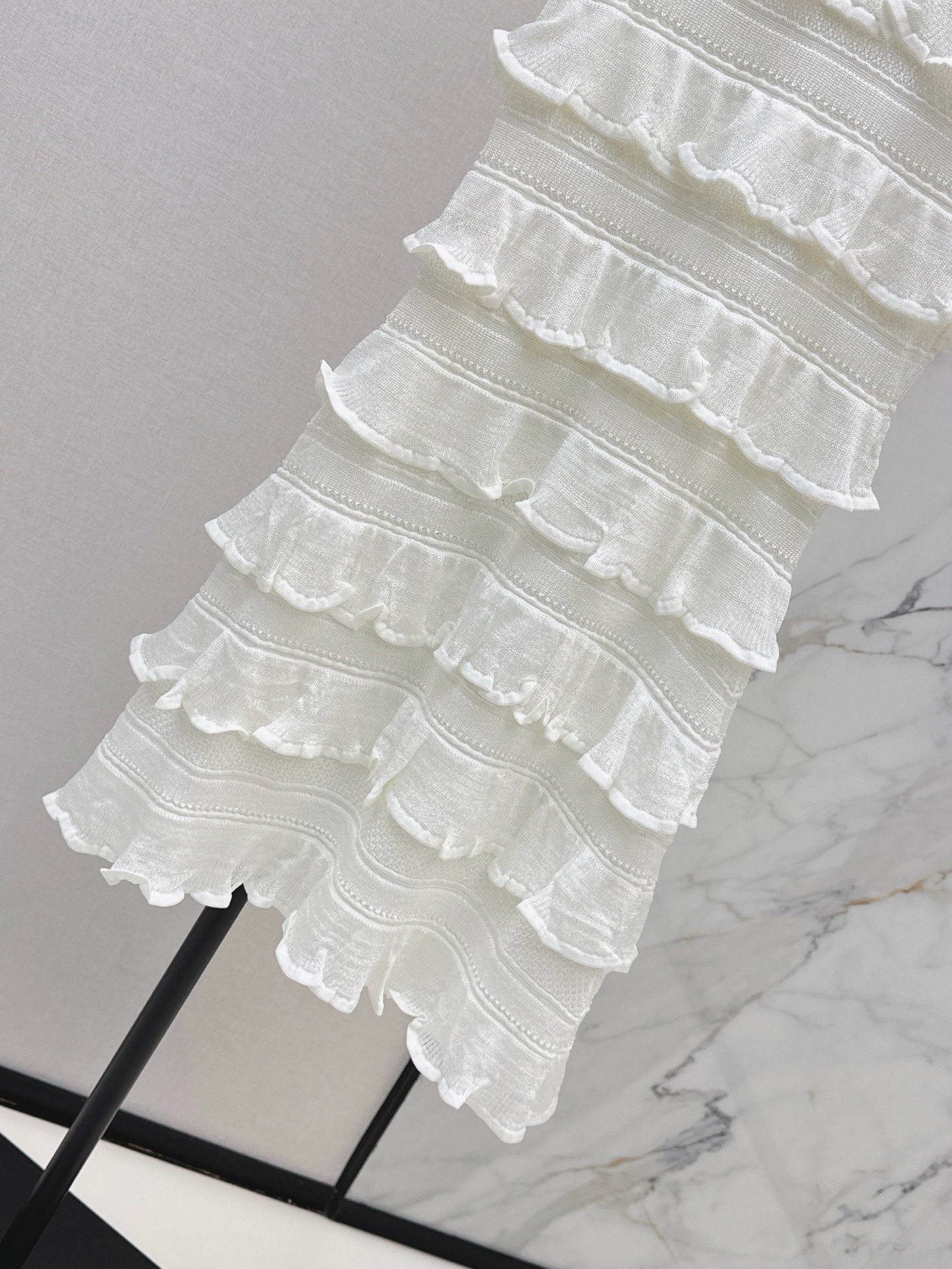 Chol 26fw layered knit dress