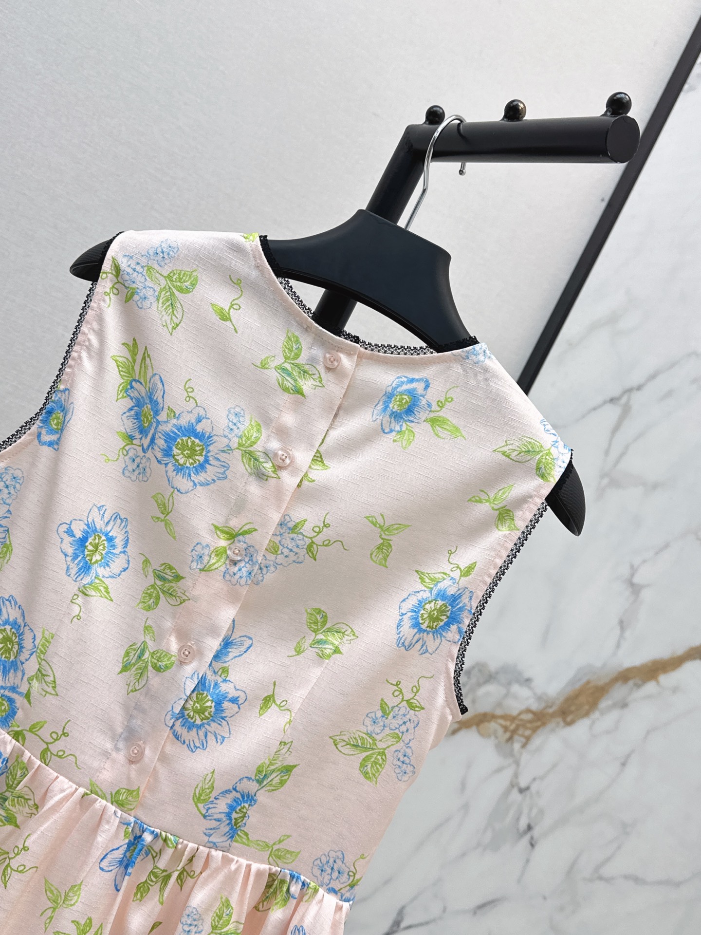 Pra 26ss sleeveless print dress