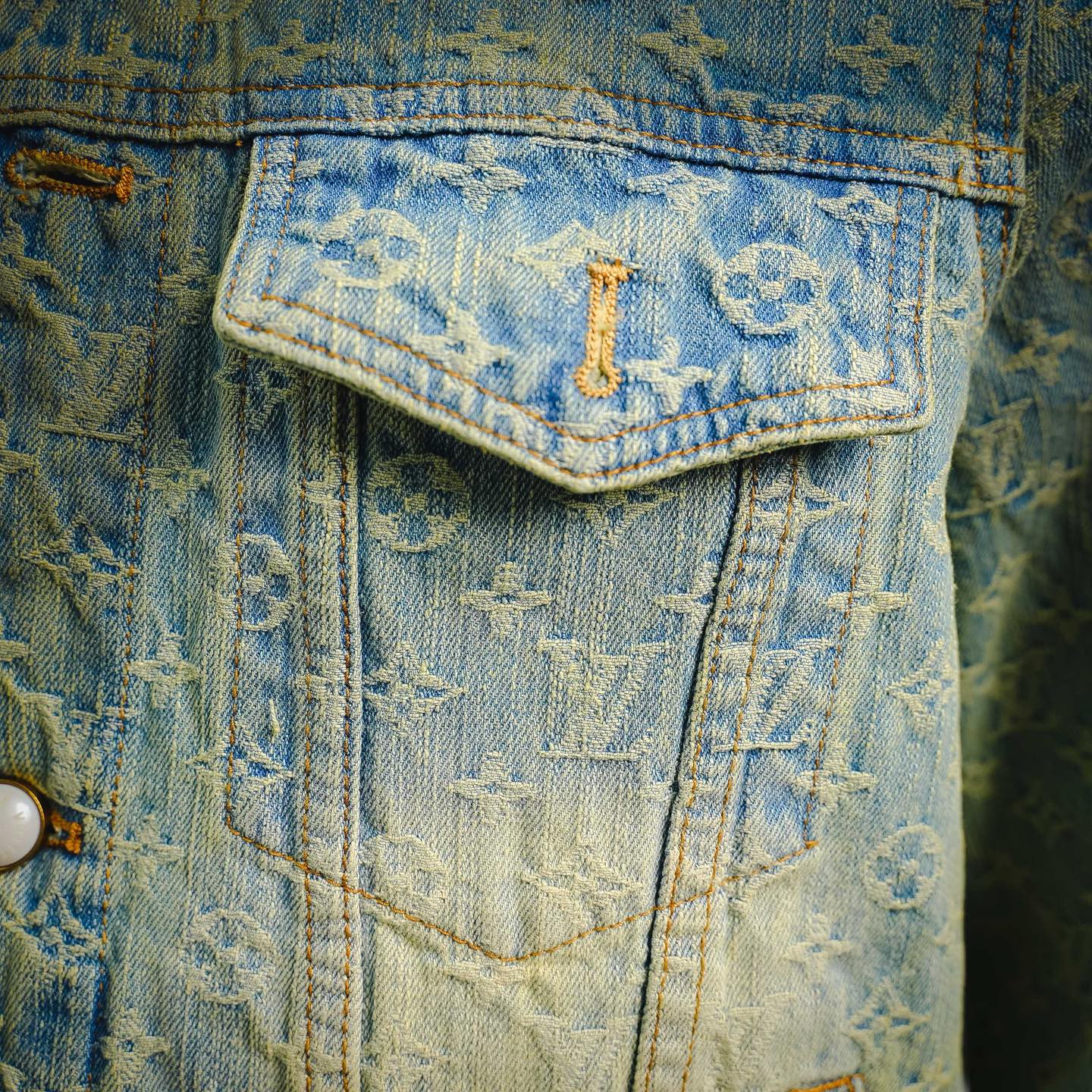 Louis monogram denim jacket