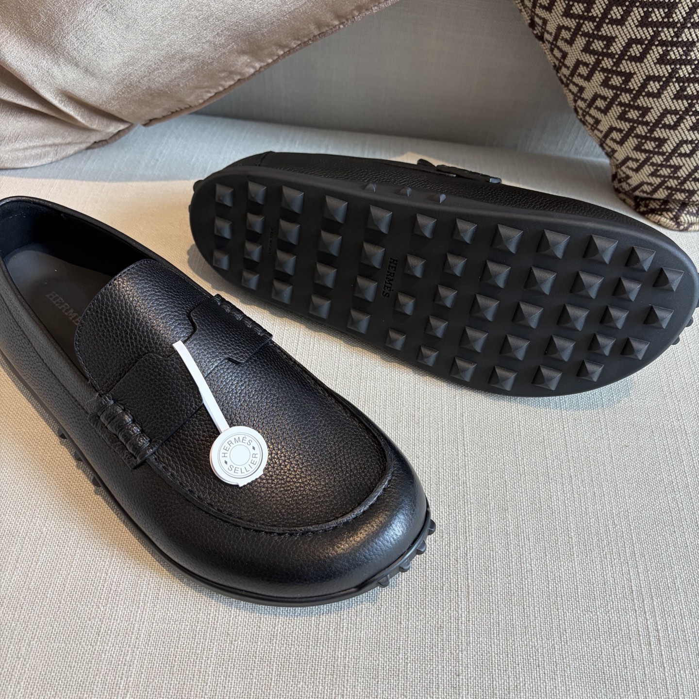 Herm leather loafers