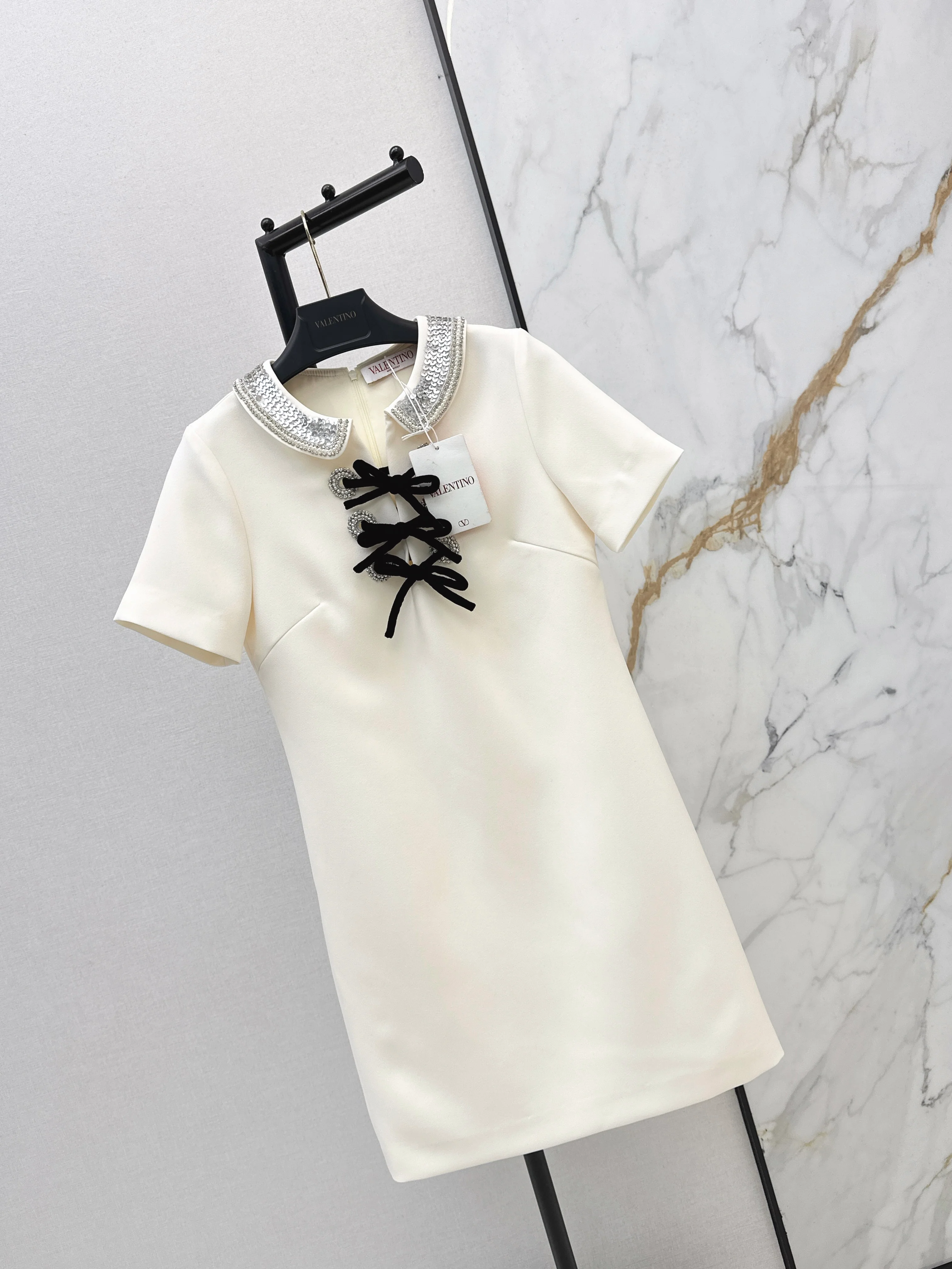 Valen 26ss beading sequins dress