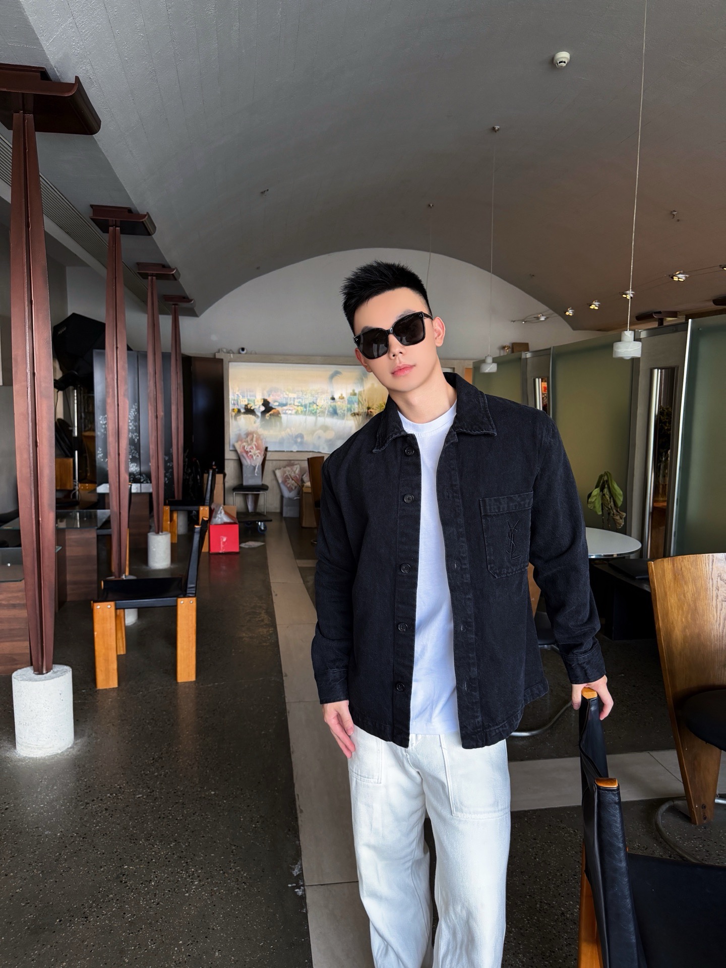 Saint washed denim jacket
