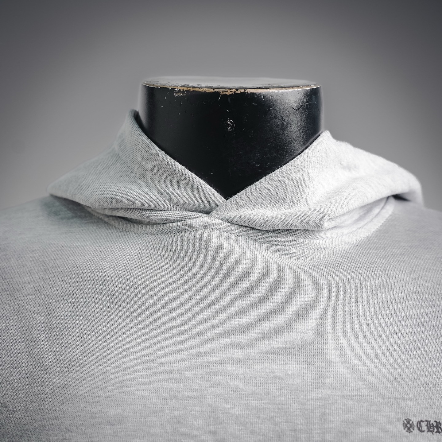 Chrome graffiti-print hoodie
