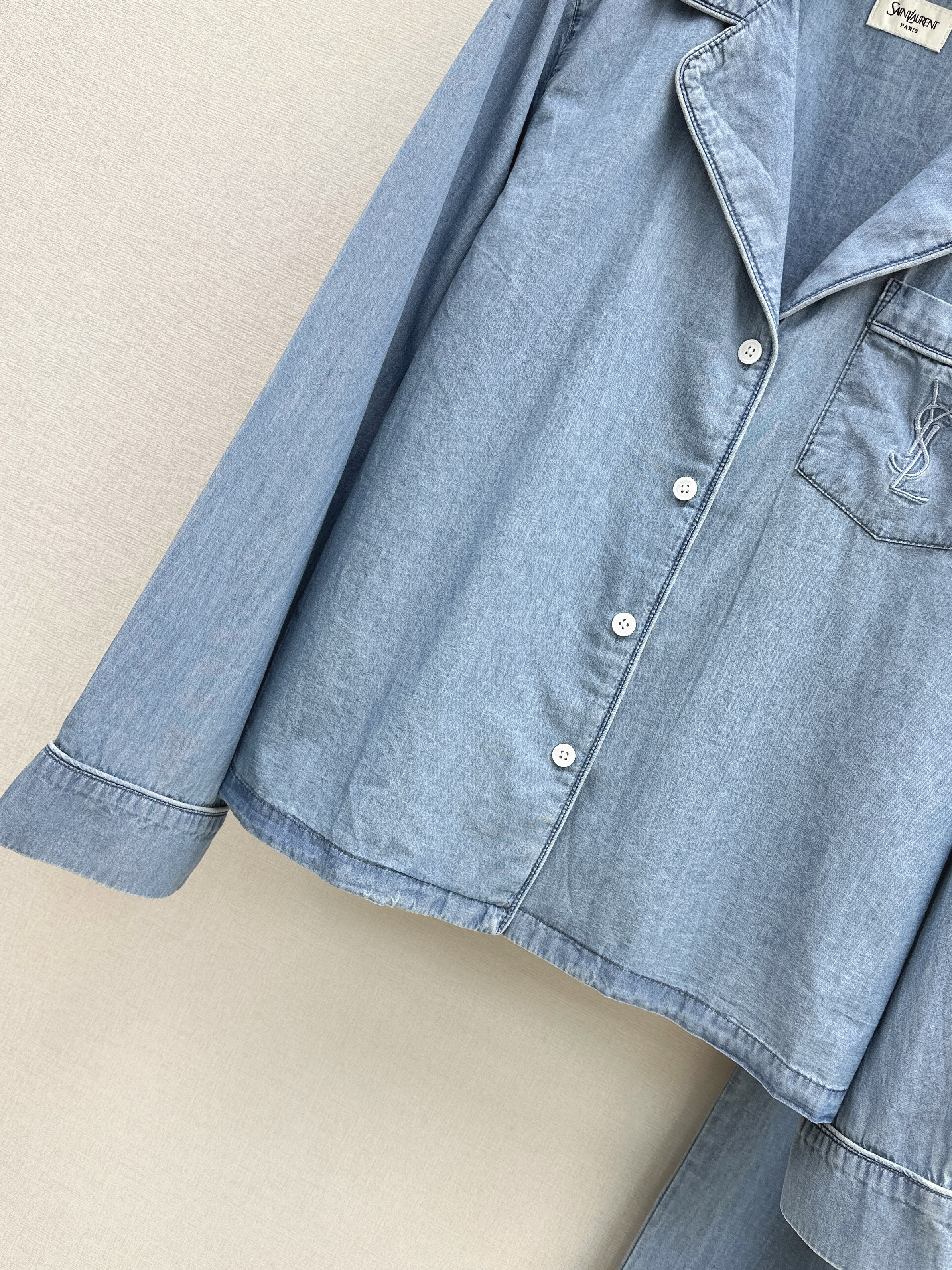 Sain 26ss denim shirt&pant set