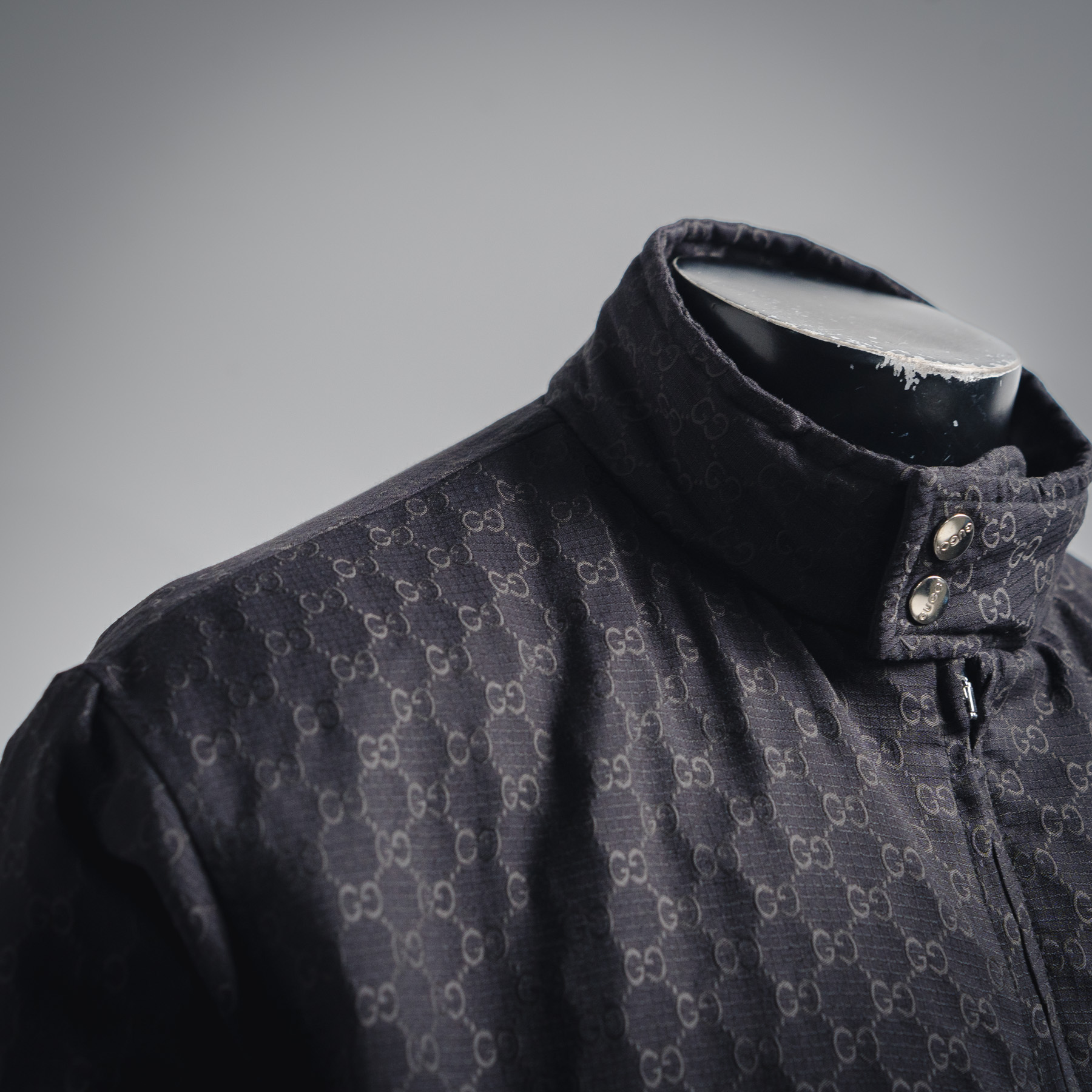 Guc all-over collared jacket