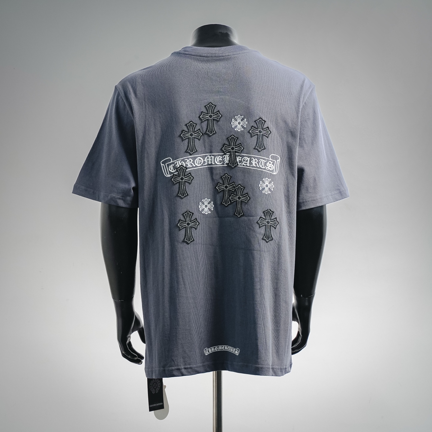 Chrome cross embroidered t-shirt