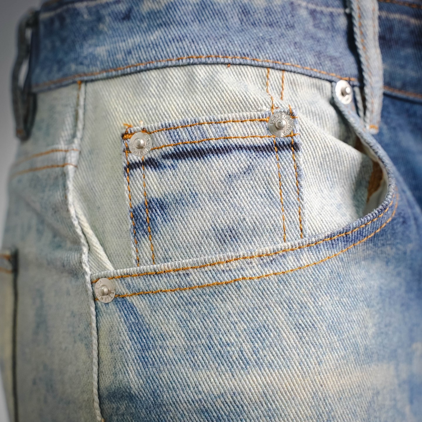 Balen bleached straight jeans