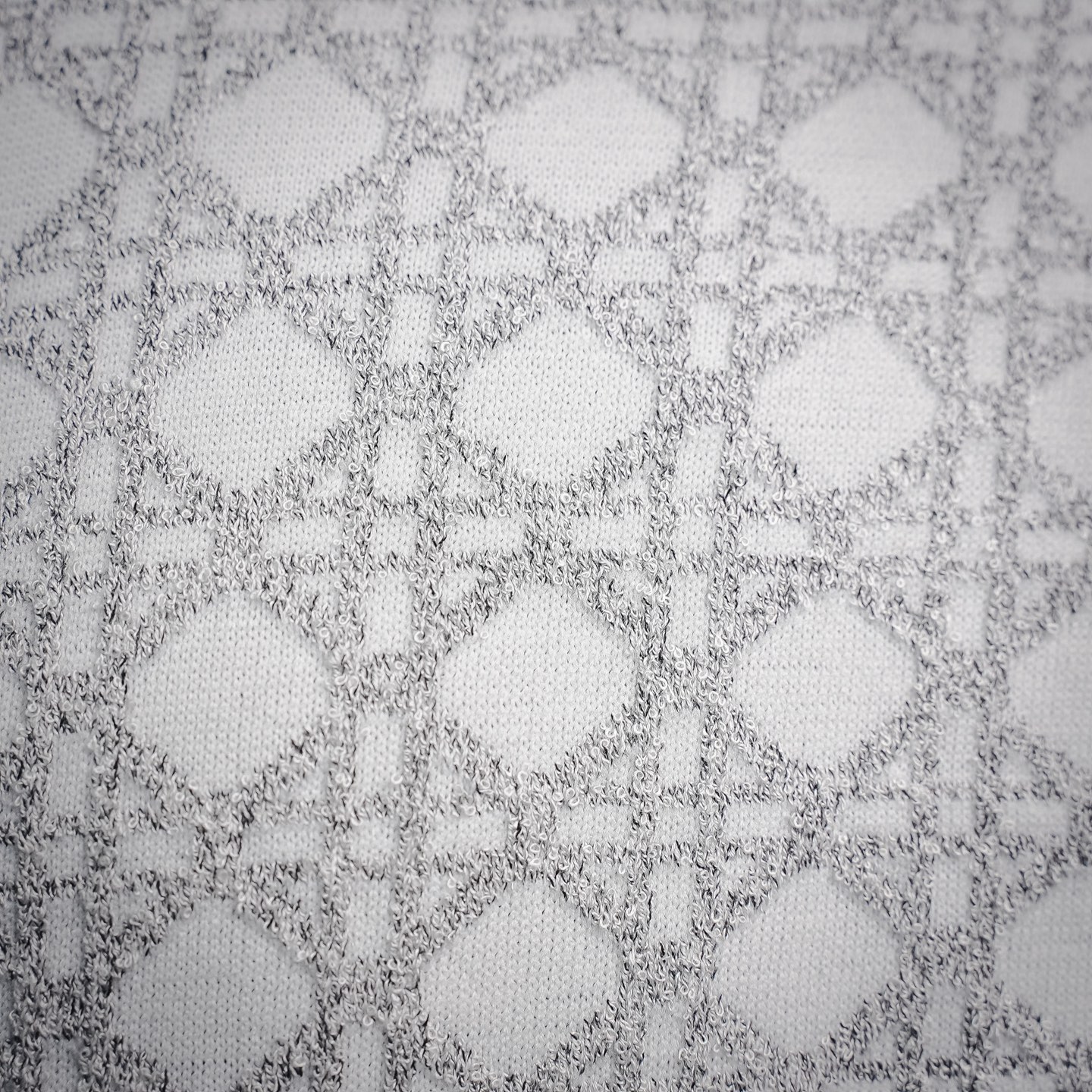 CD jacquard knit jacket