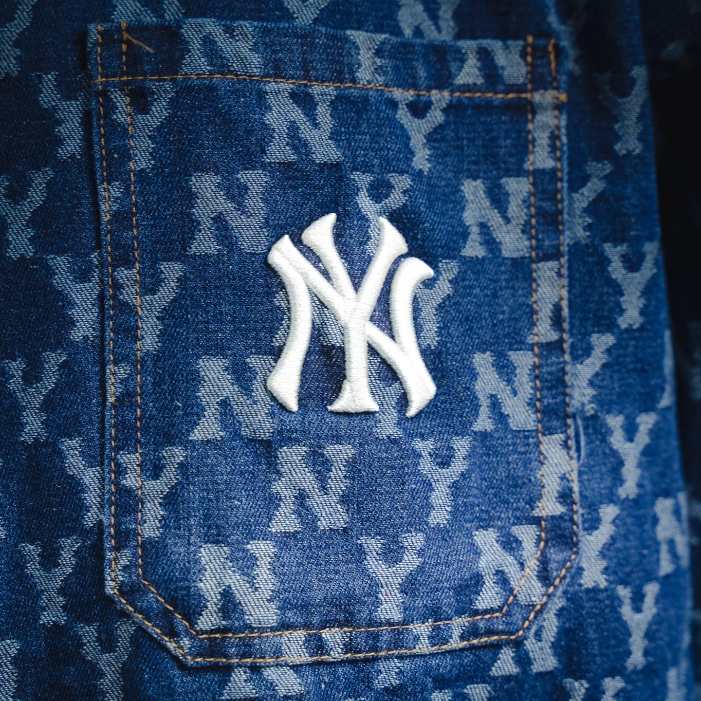 Ml embroidered denim shirts