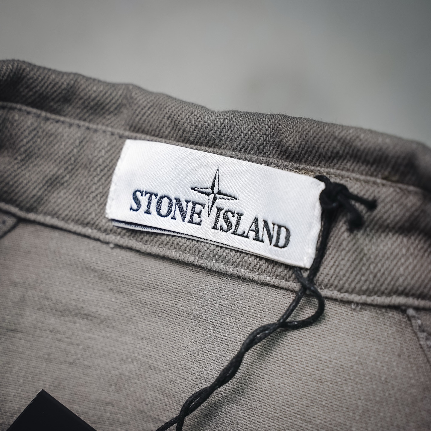 Stone washed utility jacket