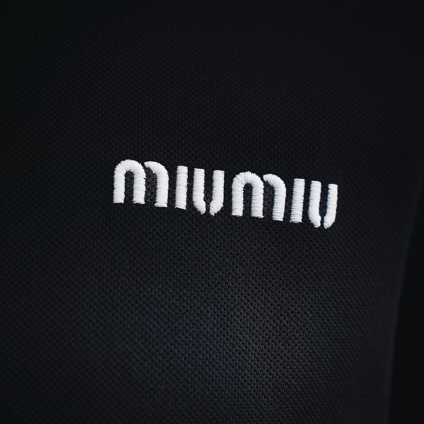 Miu embroidered sweatshirt