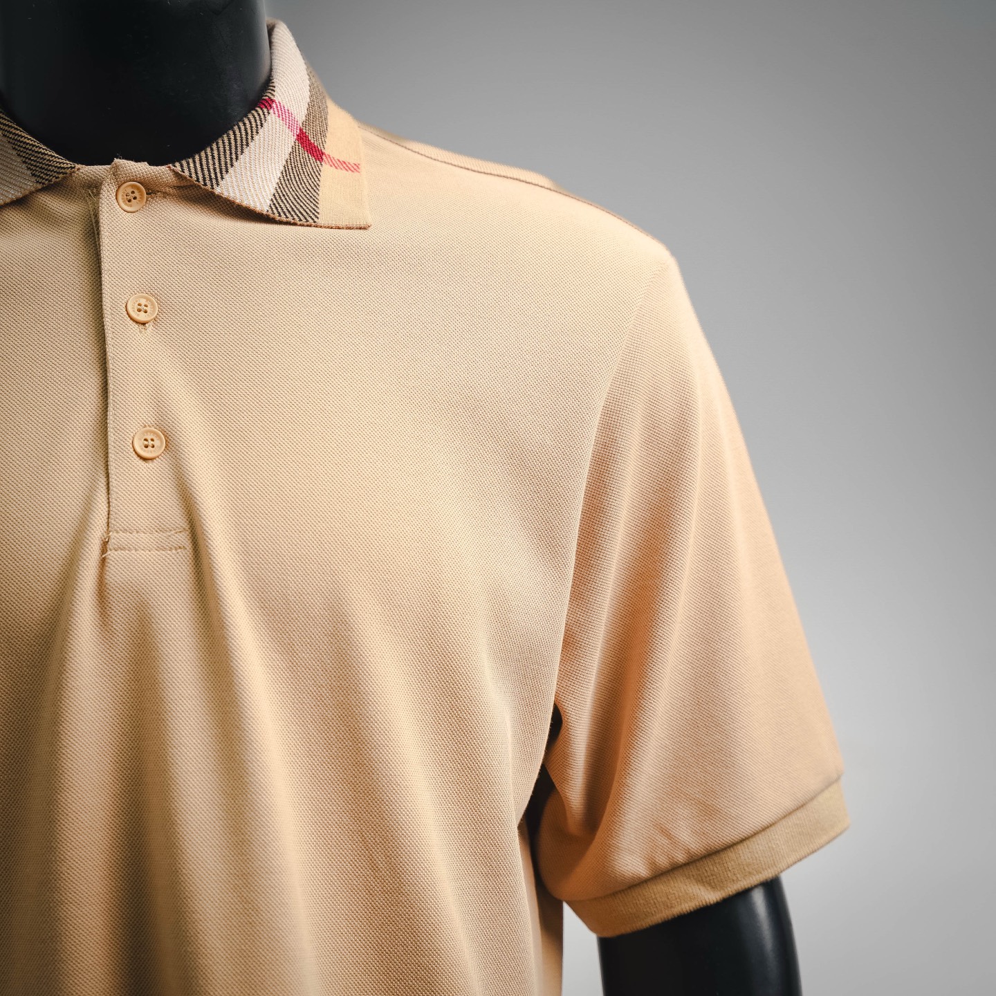 Bur collared plaid Polo