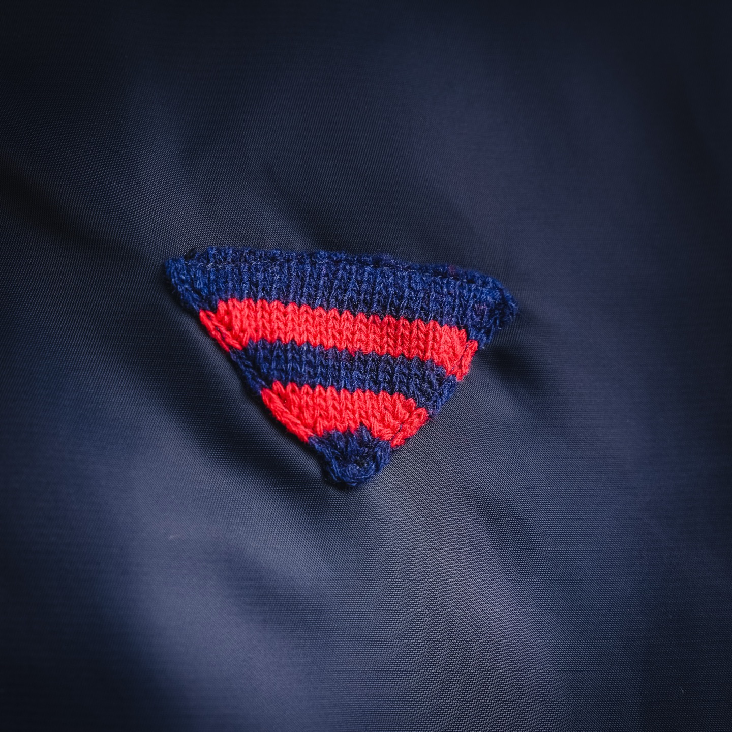 Pra knit logo badge jacket
