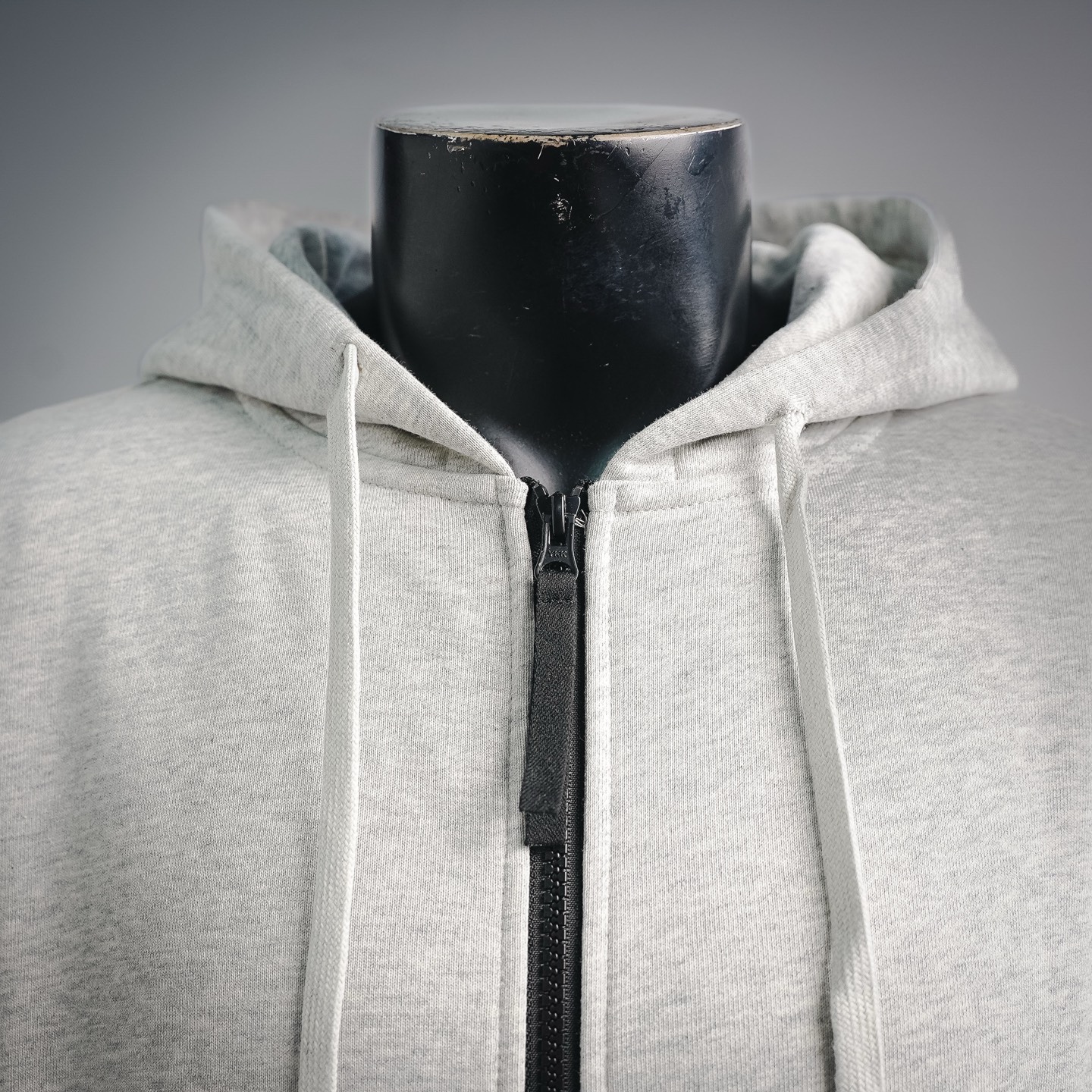 Stone zip-up cardigan hoodie