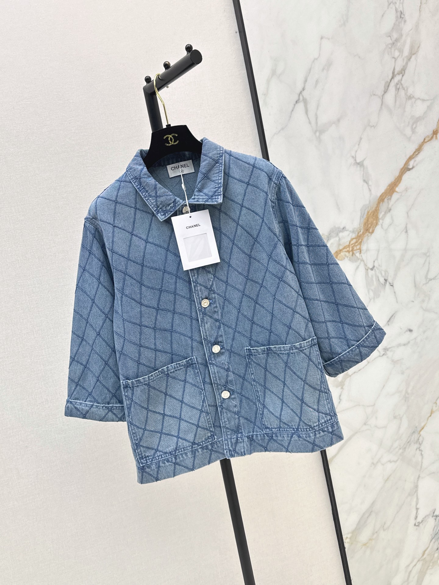 Chan 26ss embroidery denim jacket