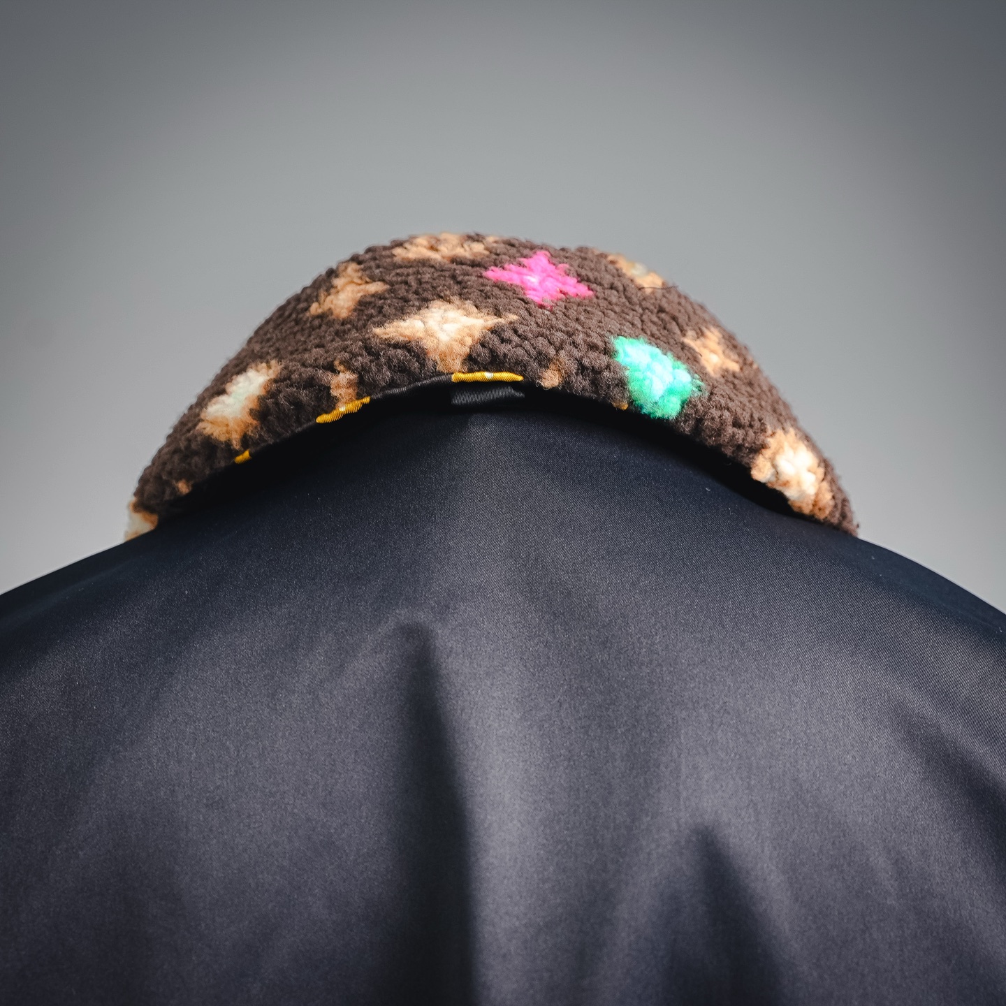 Louis detachable fleece collar jacket
