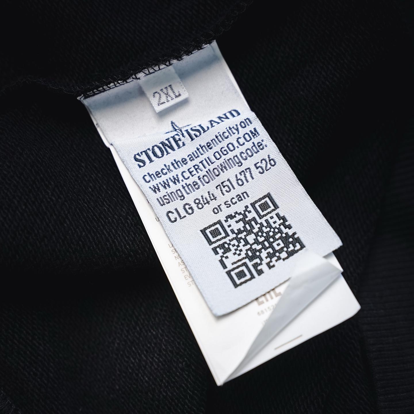 Stone logo badge sweatshirt