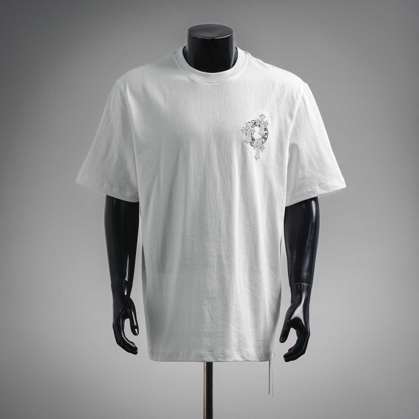Chrome cross embroidered t-shirt