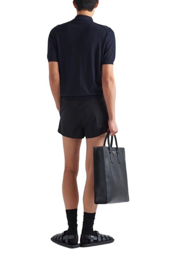 Pra embroidered zip-up Polo