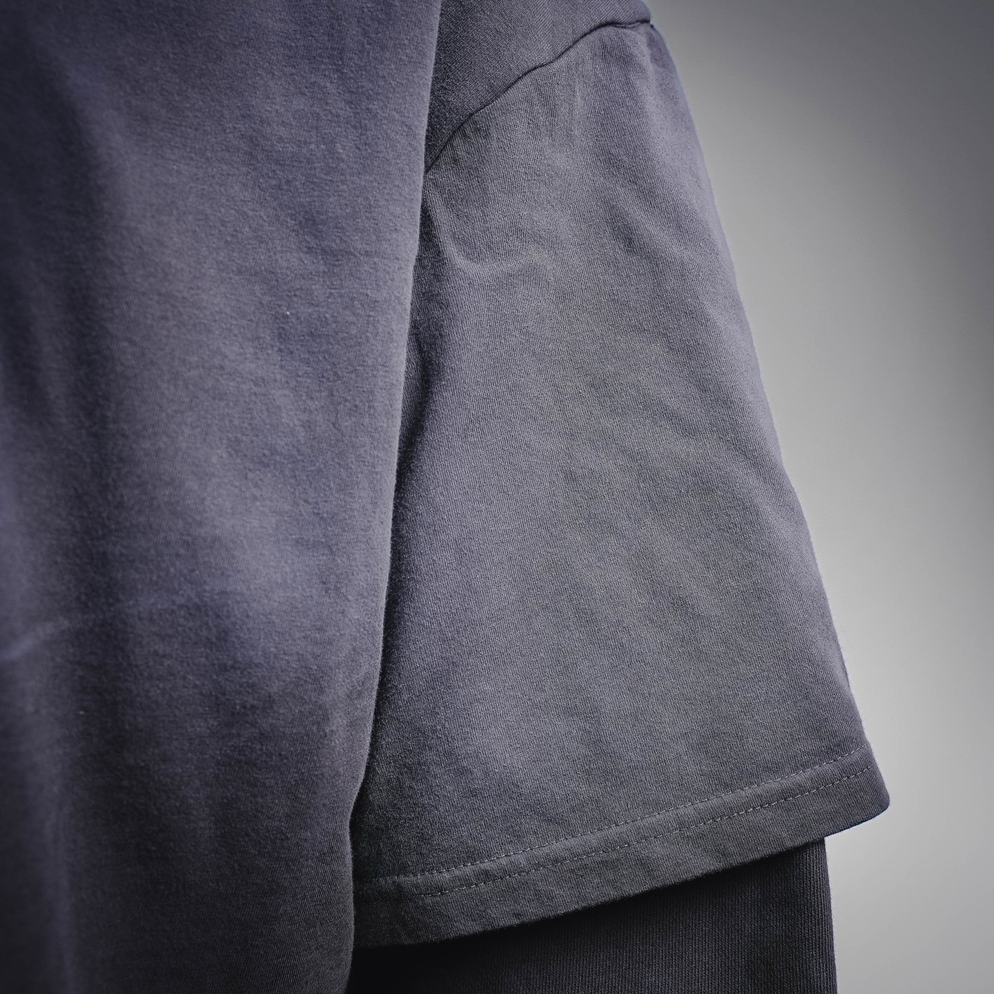 Acne washed layered hoodie