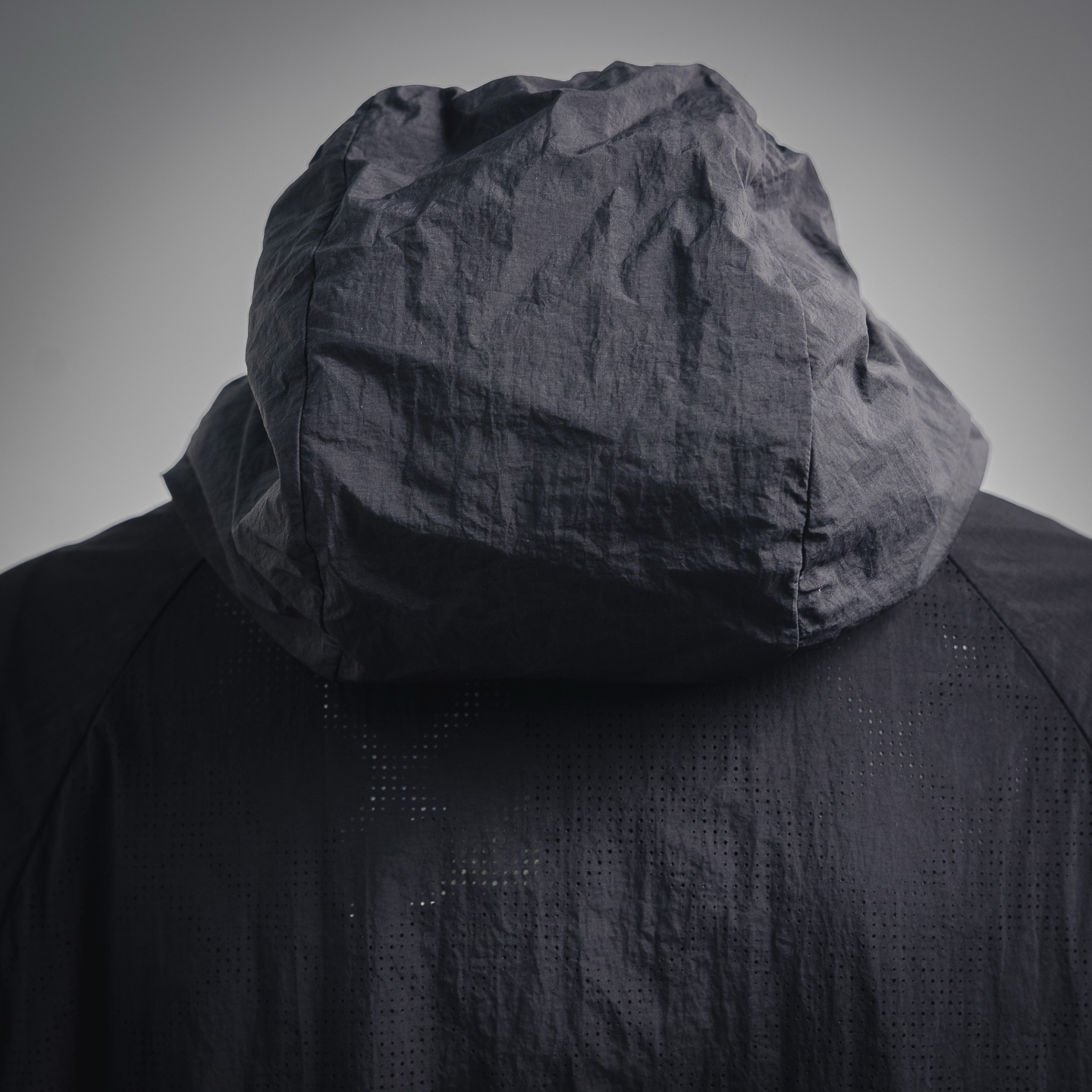 Bur plaid hooded jacket