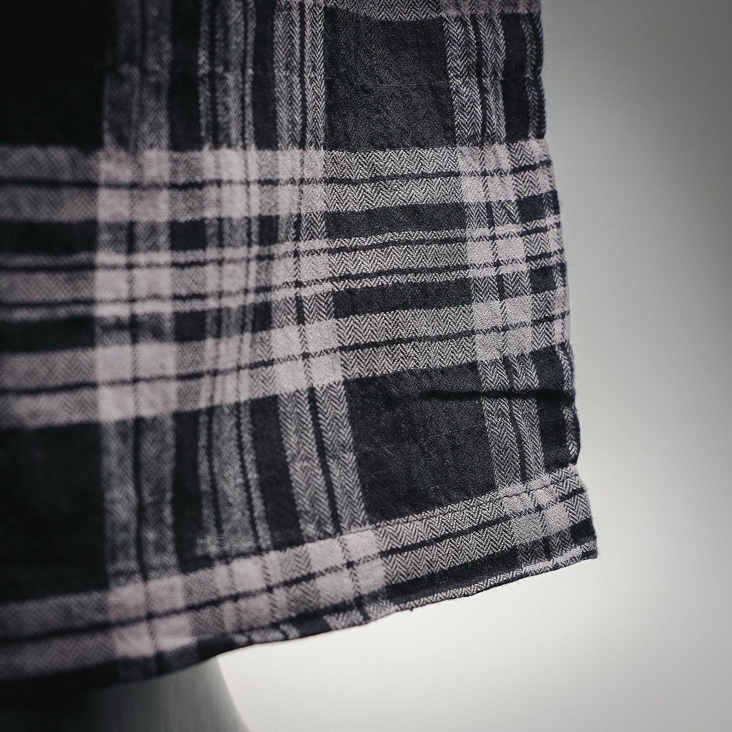 Chrome plaid loose pants