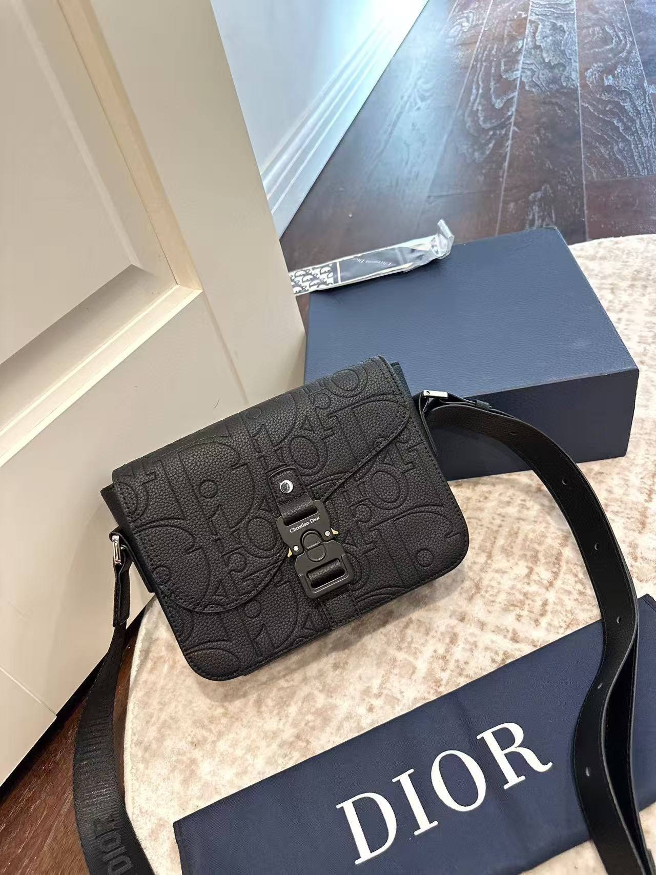 CD saddle crossbody bag