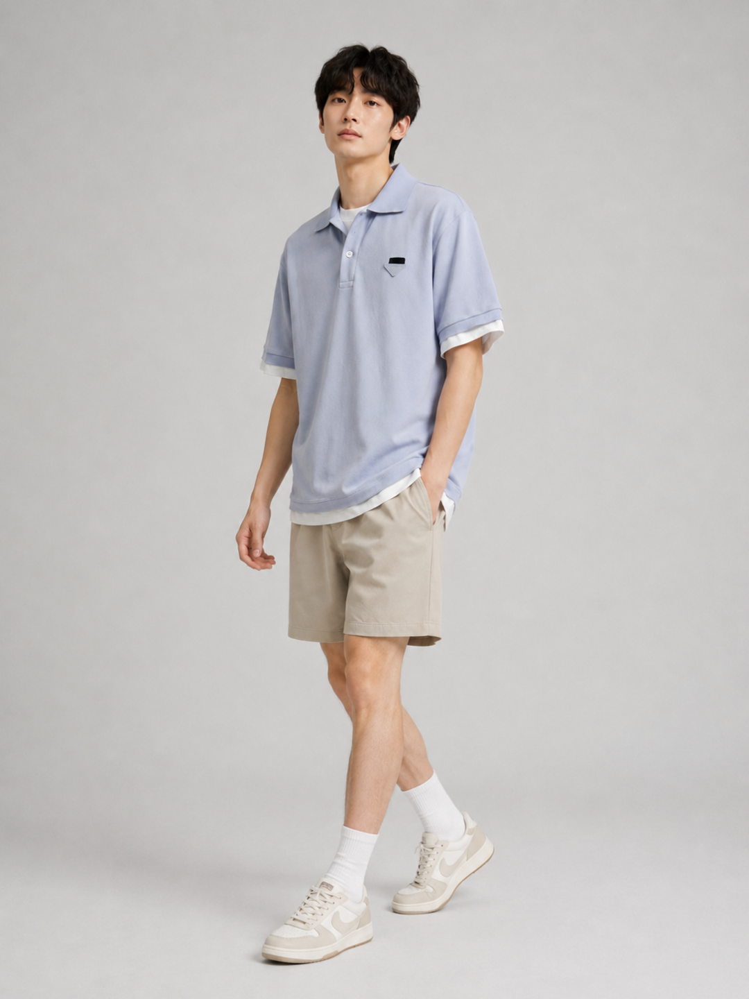 Pra layered look Polo
