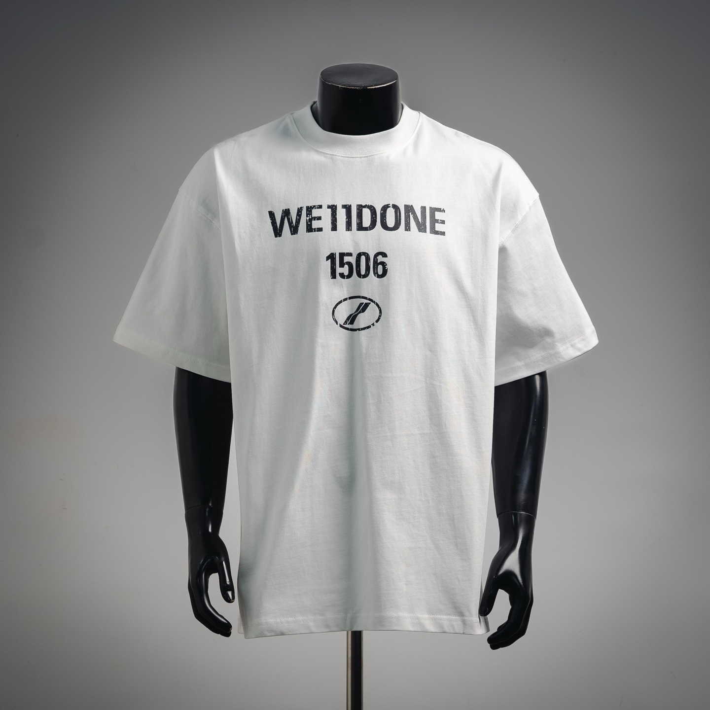 We11 letter pirnt t-shirt