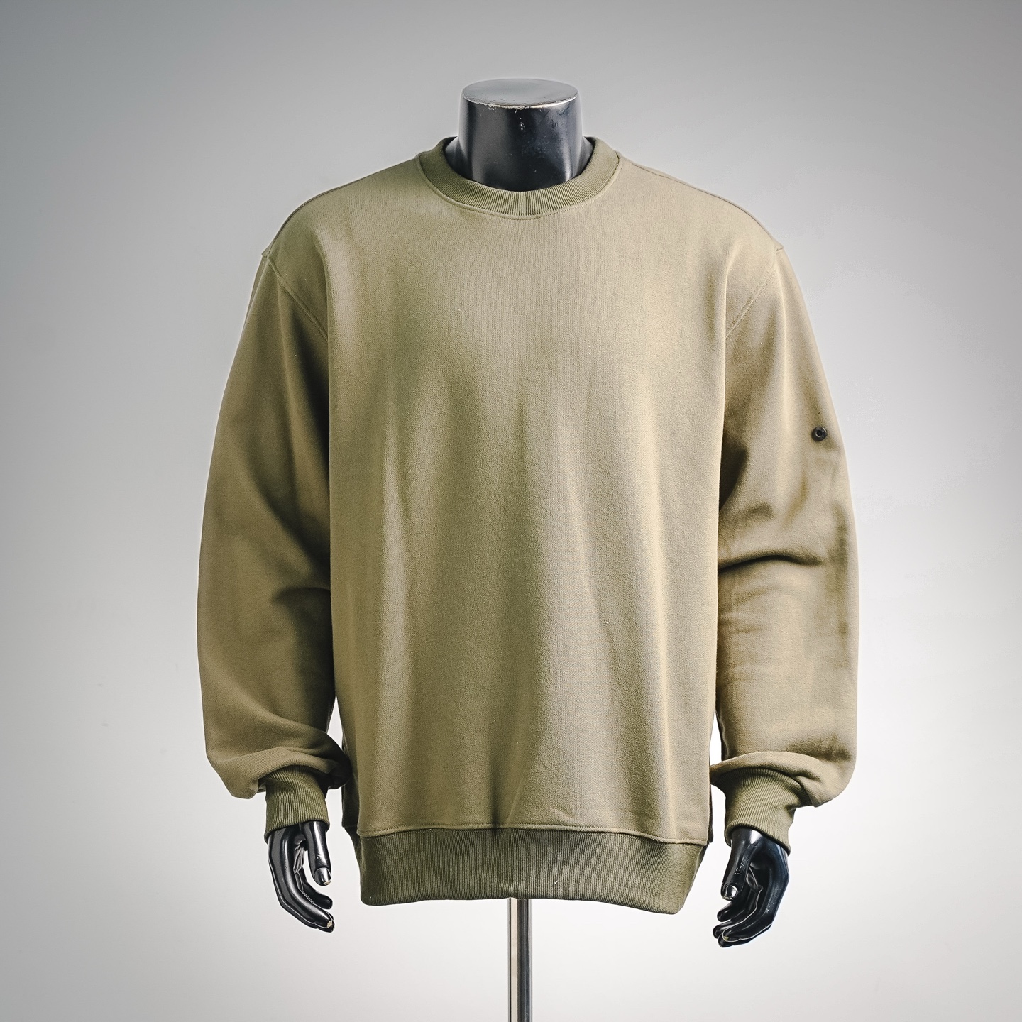 Stone logo badge sweatshirt