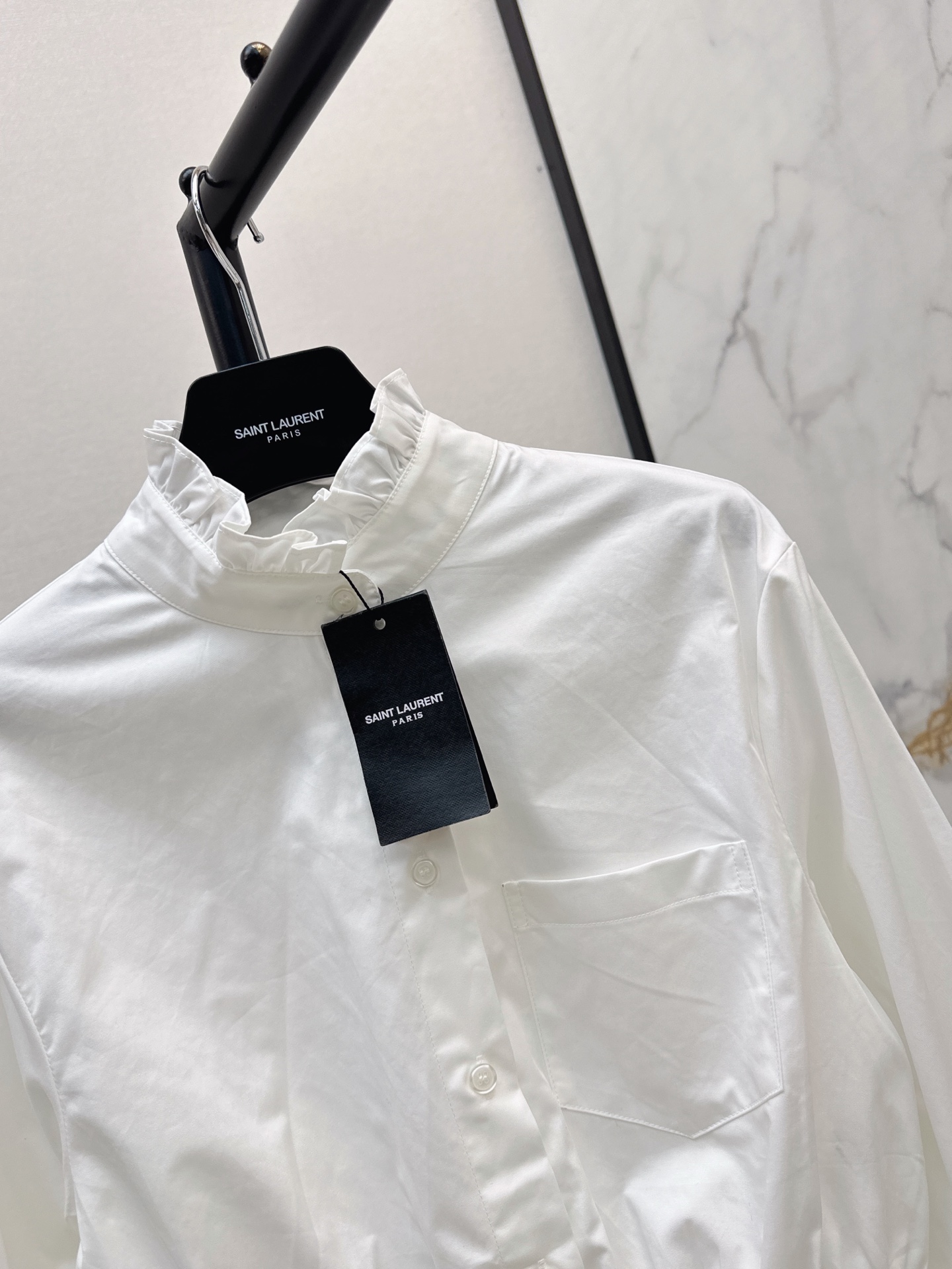 Sain 26fw ruffle shirt