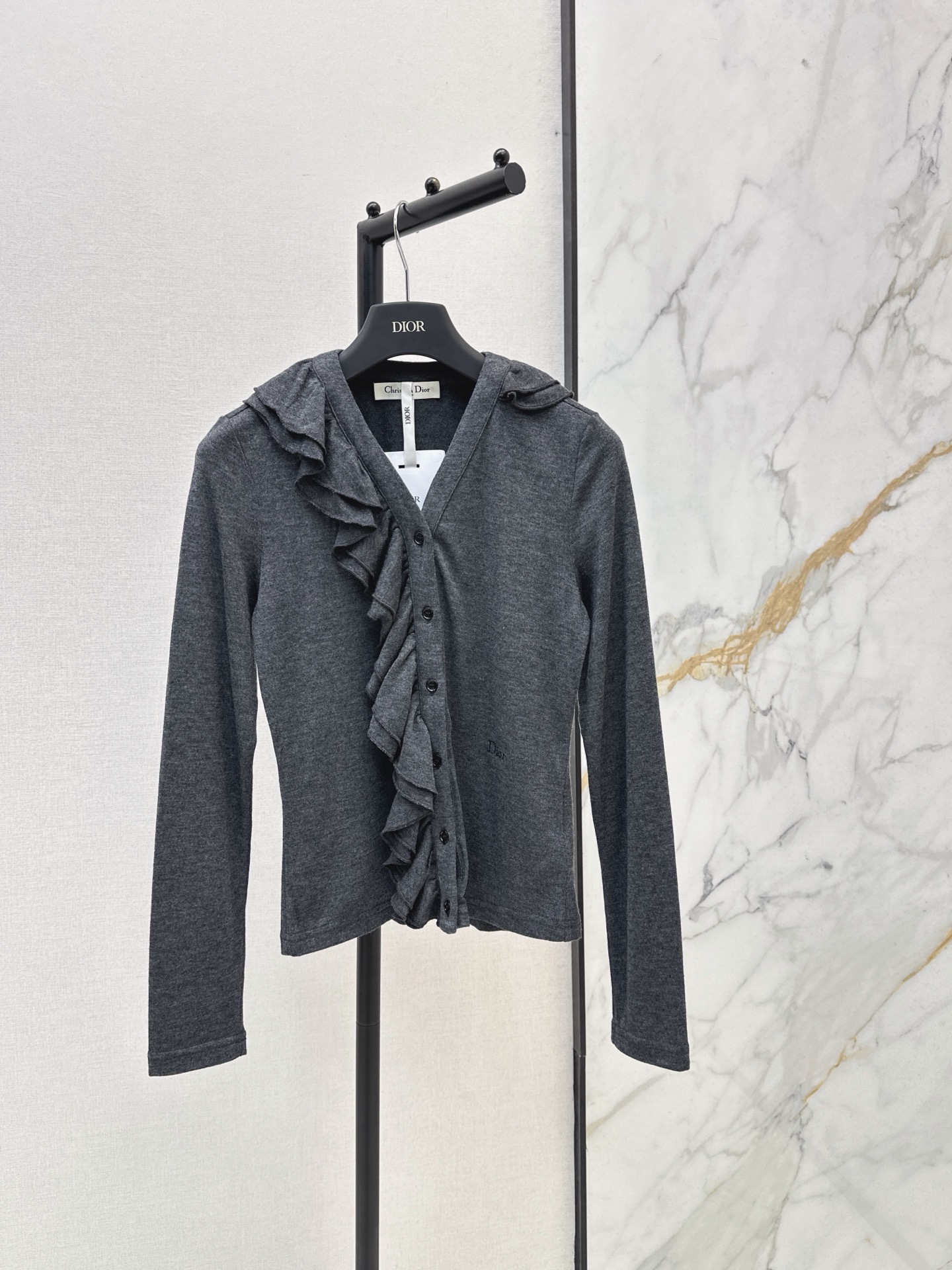 CD 26fw ruffle basic tee