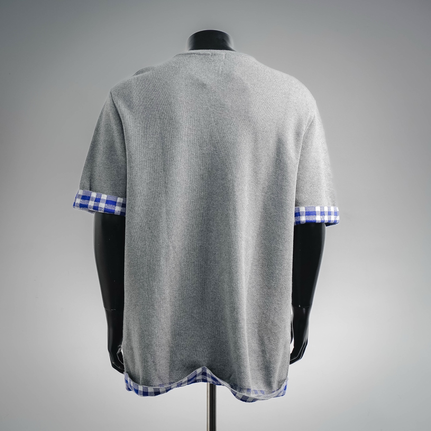 Loe plaid knit t-shirt