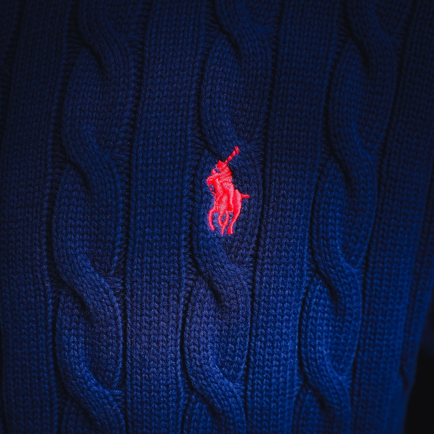 Ralph knit sweater zip-up coat