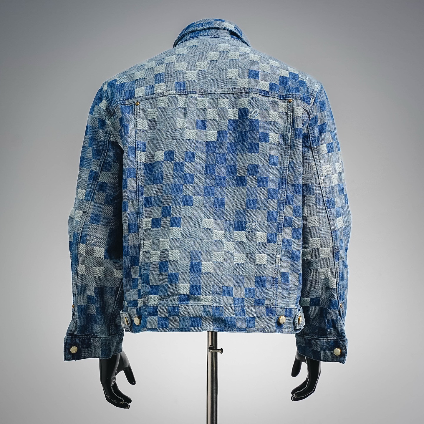 Louis checkerboard denim jacket