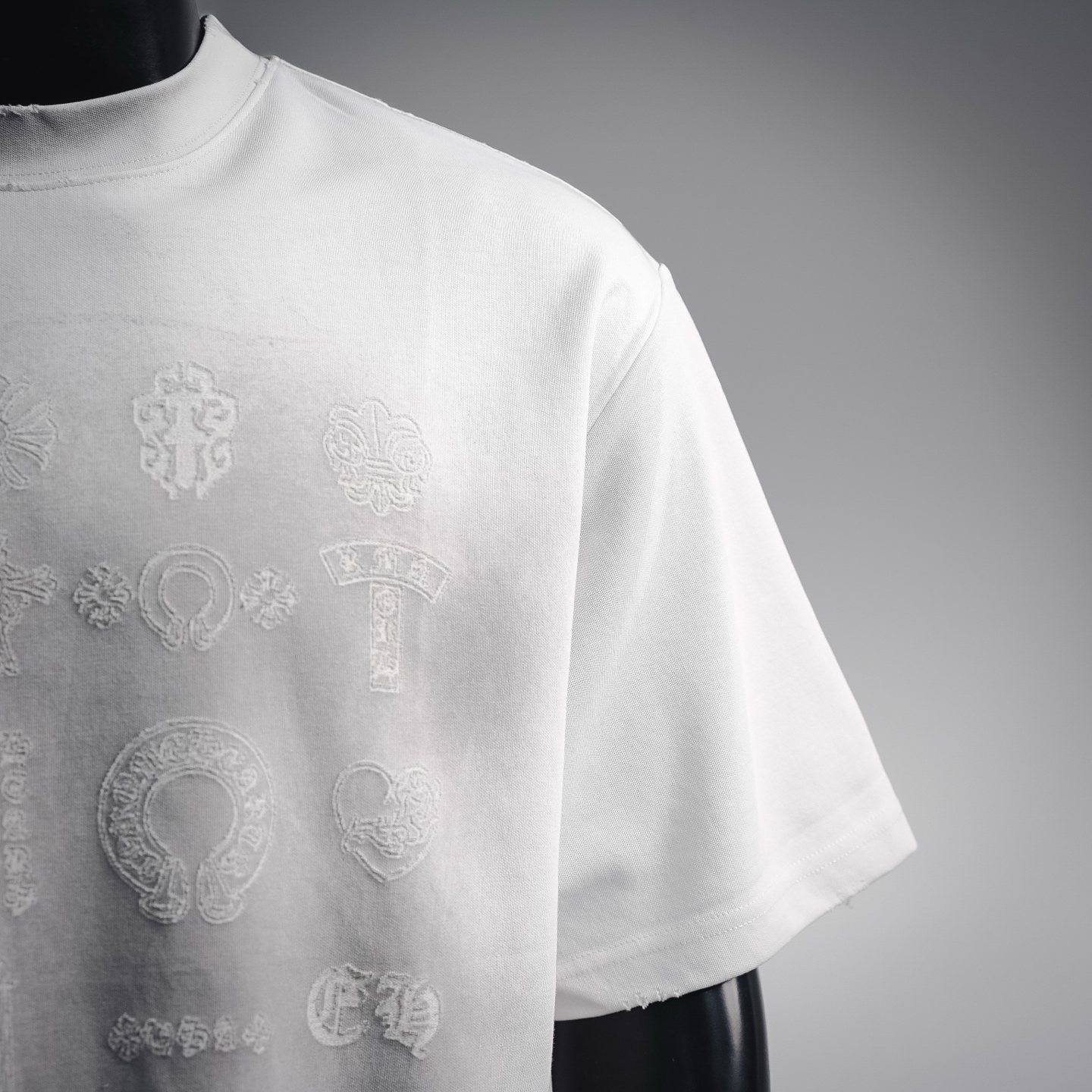 Chrome all-over washed t-shirt