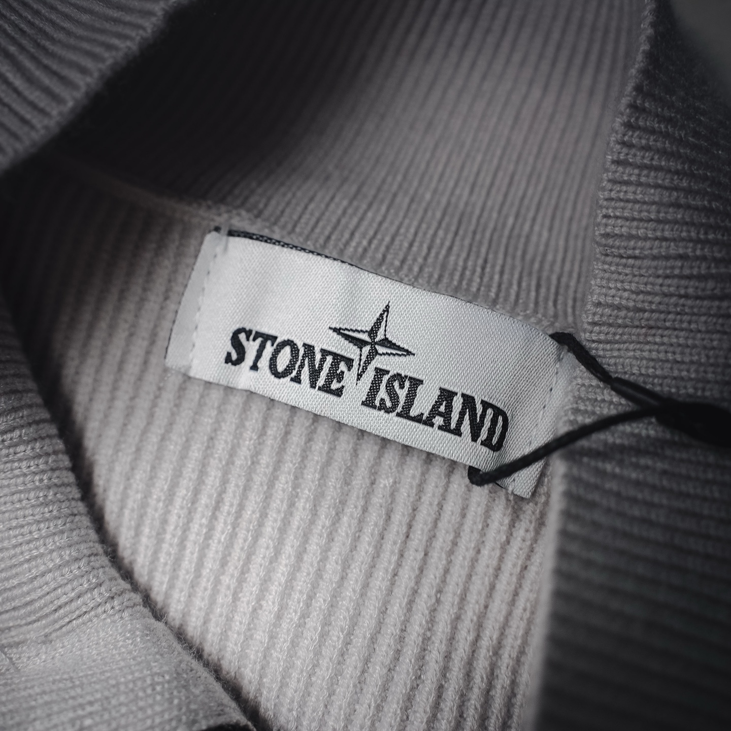 Stone zip-up sweater coat