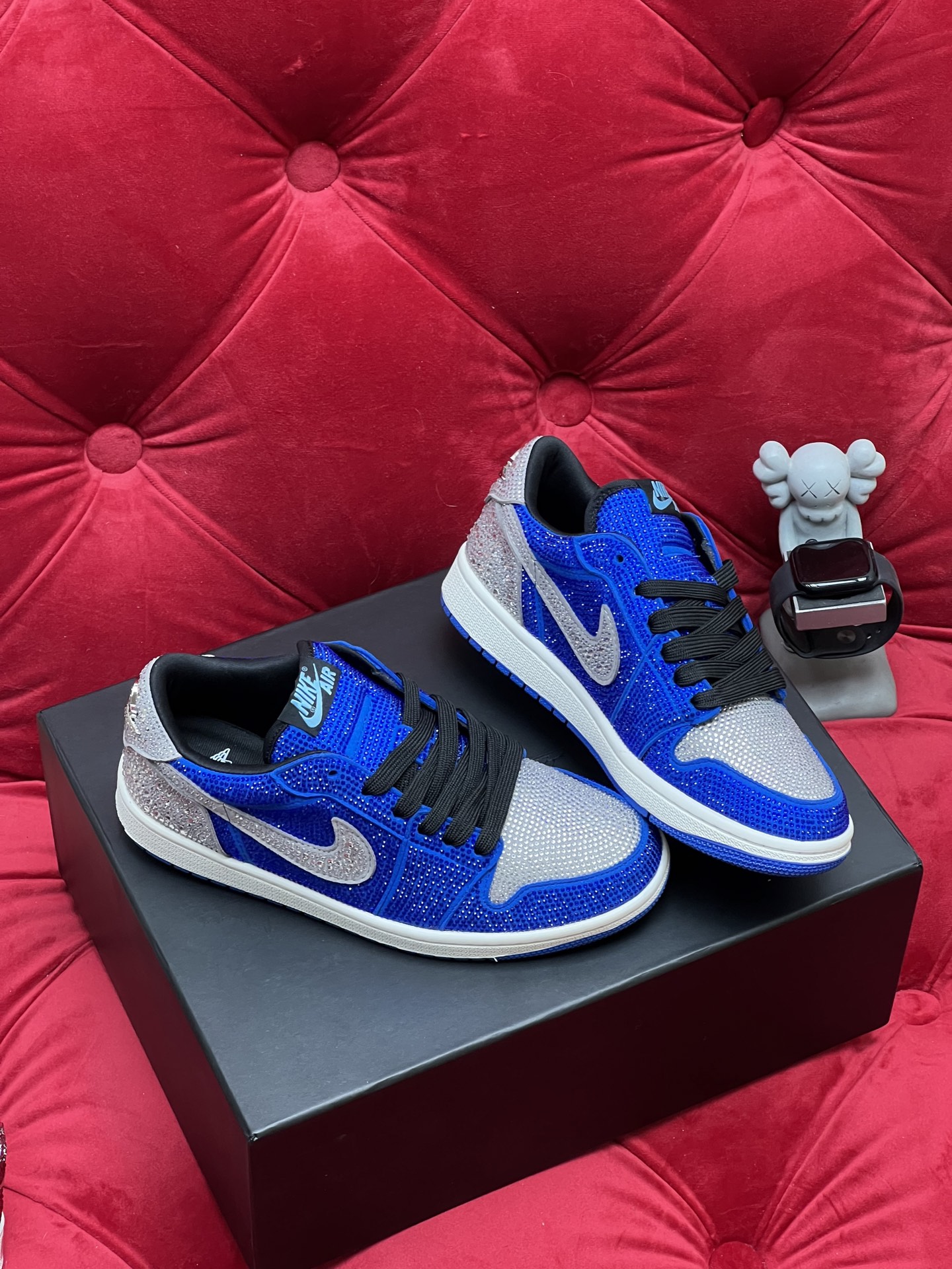 Air rhinestone sneakers