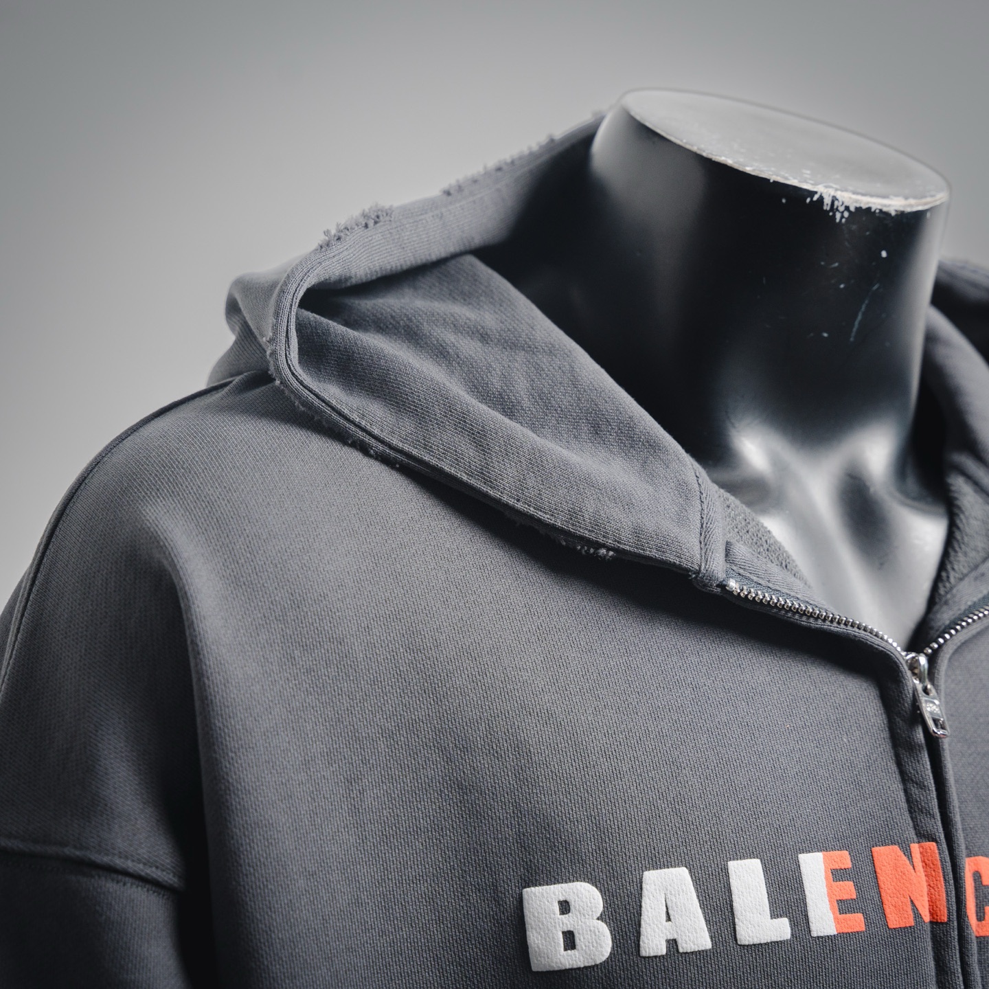 Balen embroidered ripped jacket
